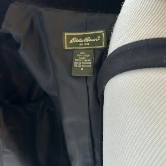 Eddie Bauer Fully lined Vintage Black Velvet Blazer, Size 6, EUC - Picture 7 of 8